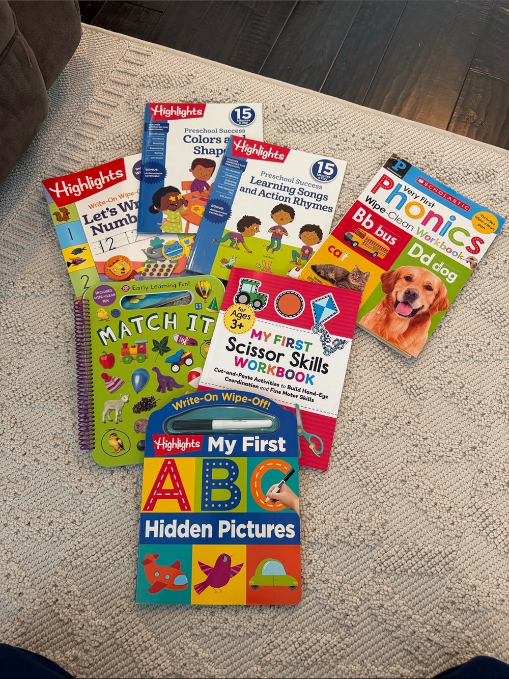 7 early learning books bundle